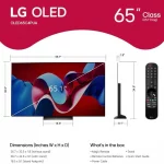 LG OLED65C4 65" 120Hz C4 OLED evo 4K HDR Smart TV