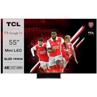 REFURBISHED TCL 55C845K 55” MINI-LED QLED 4K HDR 144HZ GOOGLE TV